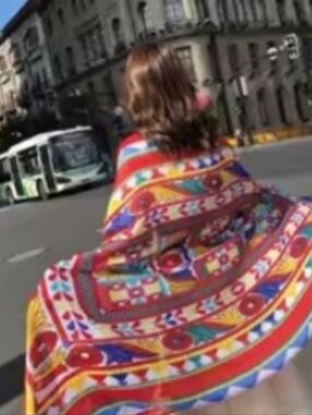 Multicolor Boho Beach Cover-Up Shawl Scarf